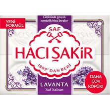 Hacı Şakir Banyo Sabunu 4*150 G Lavanta - Geleneksel Beyaz Sabun 5'li Avantaj Paketi - 5 Adet