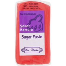 Dr.paste Şeker Hamuru 200G Kırmızı - Pastacılık Ürünleri 3'li Ekonomik Paket - 3 Adet