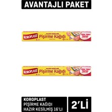 Koroplast Pişirme Kağıdı Kesilmiş 2 Adet x 16'lı - 4 Adet