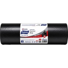 Polmix 800 gr Endüstriyel Hantal Boy Çöp Poşeti 100X150 cm Siyah 2'li Ekonomik Paket - 2 Adet