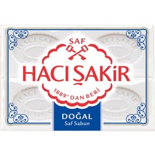 Hacı Şakir Banyo Sabunu 4X150 G Beyaz - Geleneksel Türk Sabunu 2'li Ekonomik Paket - 2 Adet