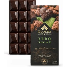 Glories Bitter Vegan-Şekersiz Çikolata 100 G - 3 Adet