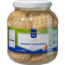 Metro Chef Enginar Konservesi 1,6 kg 5-7cm Sakız Cinsi Kılçıksız 2'li Ekonomik Paket - 2 Adet