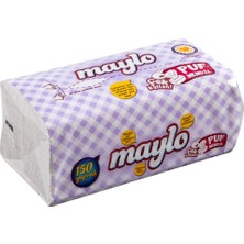 Maylo Puf Mendil 3 Katlı 150'LI Yumuşak Dokulu Kağıt Mendil 3'li Ekonomik Paket - 3 Adet