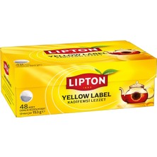 Lipton Demlik Poşet Çay Yellow Label 48'li 153G Kadifemsi Lezzet 3'li Ekonomik Paket - 3 Adet