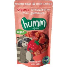 Humm Yumuşak Şeker 30 G Çilekli Organik Vegan Mini Küpler
