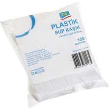 Aro Sup Kaşık 100 Adet 125 mm Kullan At Plastik Kaşık 8'li Avantaj Paketi - 8 Adet