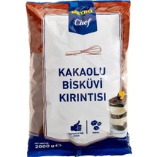 Metro Chef Kakaolu Bisküvi Kırıntı 2 kg - Pastacılık Için Ideal 2'li Ekonomik Paket - 2 Adet