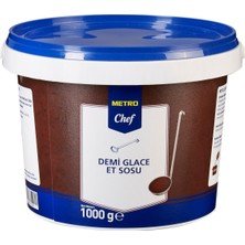 Metro Chef Demi Glace Sos 1 kg - Yoğun Aromalı Fransız Lezzeti 3'li Ekonomik Paket - 3 Adet