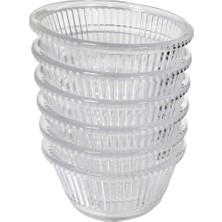 Corona Professional Bora Plastik Sos Kabı Yuvarlak No:1 6'lı Şeffaf 3'li Ekonomik Paket - 3 Adet