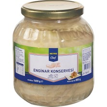 Metro Chef Enginar Konservesi 1,6 kg 7-9cm Sakız Cinsi Kılçıksız