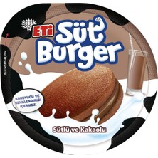 Eti Süt Burger Kakaolu 35G - Iki Dilim Kek Arasında Kakaolu Süt Kreması 5'li Avantaj Paketi - 5 Adet