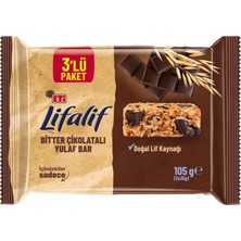 Eti Lifalif Bitter Çikolatalı Yulaf Bar 3 x 35 G - 7 Adet