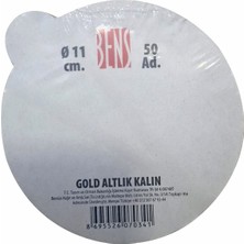 Bensüs Kalın Gold Turta Altlığı 11CM - Şık ve Dayanıklı Kullan At Altlık 3'li Ekonomik Paket - 3 Adet
