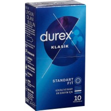 Durex Prezervatif 10'lu Klasik - Temel Koruma, Normal Genişlik 56MM 6'li Avantaj Paketi - 6 Adet