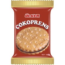 Ülker Çokoprens Bisküvi 30 G 24'lü Paket - Çikolata Kremalı Atıştırmalık 5'li Avantaj Paketi - 5 Adet