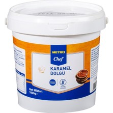 Metro Chef Karamel Dolgu 1 kg Glutensiz Pratik Tatlı ve Pastacılık Ürünü 4'li Avantaj Paketi - 4 Adet