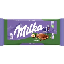 Milka Tablet Çikolata 80G Fındık - Sütlü Çikolata 4'li Avantaj Paketi - 4 Adet