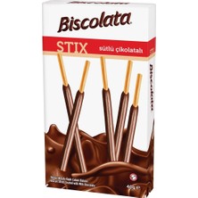 Şölen Biscolata Stix Sütlü 16'lı Bisküvi Çubukları 3'li Ekonomik Paket - 3 Adet
