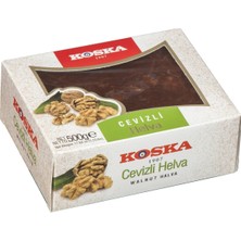 Koska Cevizli Yaz Helvası 500G - Geleneksel Taş Değirmen Tahin Helvası 4'li Avantaj Paketi - 4 Adet