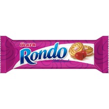 Ülker Rondo Çilekli Bisküvi 61G - Çıtır Çift Katlı Kremalı Atıştırmalık 4'li Avantaj Paketi - 4 Adet