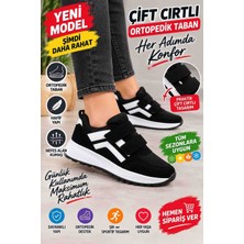 Ayakkabı Ülkesi Çift Cırtlı Ortopedik Kaymaz Taban Günlük Unisex Spor Ayakkabı