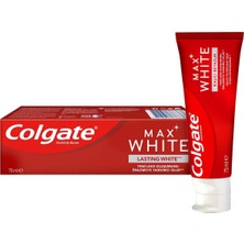 Colgate Max White Diş Macunu 75 ml Kalıcı Beyazlık ve Leke Koruması 5'li Avantaj Paketi - 5 Adet