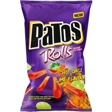 Patos Rolls Cips Süper Boy 135 G Chili & Lime Acı Ekşi Lezzet 4'li Avantaj Paketi - 4 Adet