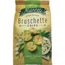 Maretti Bruscetta Chips 70 G Soğan & Ekşi Kremalı Çıtır Ekmek Atıştırmalığı 6'li Avantaj Paketi - 6 Adet