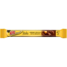 Eti Stick Çikolata 40'lı 8 G Karamelli - 320 G Pratik Atıştırmalık 2'li Ekonomik Paket - 2 Adet