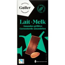 Galler Badem Parçacıklı Sütlü Çikolata 80 G - 8 Adet