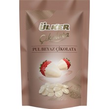 Ülker Pul Çikolata Beyaz 100G - Pastalar ve Tatlılar Için Pratik Beyaz Çikolata 5'li Avantaj Paketi - 5 Adet