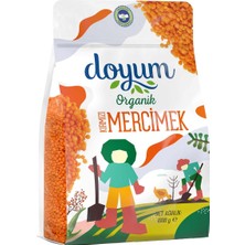 Doyum Organik Kırmızı Mercimek 1 kg - Güney Anadolu Lezzeti 3'li Ekonomik Paket - 3 Adet