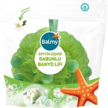 Balmy Sabunlu Banyo Lifi Zeytin Çiçeği 67 G - Kendinden Sabunlu Köpük 2'li Ekonomik Paket - 2 Adet