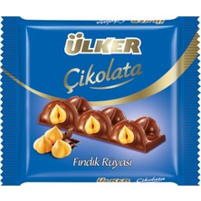 Ülker Çikolata Fındık Rüyası 75 G - Fındık Kremalı Çıtır Çikolata 4'li Avantaj Paketi - 4 Adet