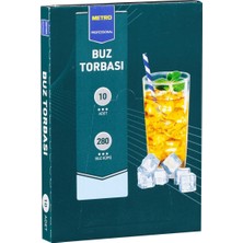 Metro Professıonal Buz Torbası 10'lu 280 Küp Pratik Buz Yapma 2'li Ekonomik Paket - 2 Adet