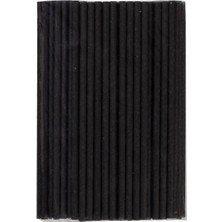 Fon Kağıt Pipet 6X197MM 100'LÜ Siyah - Doğada Çözünebilen Çevre Dostu Pipet 2'li Ekonomik Paket - 2 Adet
