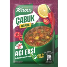 Knorr Çabuk Çorba 19 G Acı Ekşi - Pratik Hazır Çorba 4'li Avantaj Paketi - 4 Adet