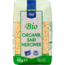 Metro Chef Bio Sarı Mercimek 500 G Organik Bakliyat 2'li Ekonomik Paket - 2 Adet