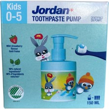 Jordan 0-5 Yaş Çocuk Pompalı Diş Macunu 150 ml - 5 Adet