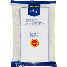 Metro Chef Ipsala Pirinç 1 kg - Yerli Tohum, Camsı ve Göbekli 2'li Ekonomik Paket - 2 Adet