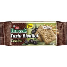 Eti Burçak Zeytinli Bisküvi 91 G - Tuzlu Atıştırmalık 5'li Avantaj Paketi - 5 Adet