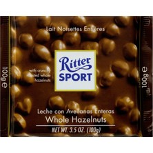 Ritter Sport Çikolata 100 G Fındık - Sütlü Çikolata Keyfi 2'li Ekonomik Paket - 2 Adet