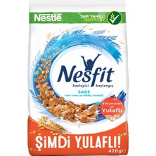 Nesfit Tam Tahıl & Pirinç Gevreği 420 G Sade - Besleyici Kahvaltılık Gevrek 8'li Avantaj Paketi - 8 Adet