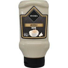 Rioba Rıoba Aioli Sos 425 G - Sarımsaklı Akdeniz Sosu 6'li Avantaj Paketi - 6 Adet