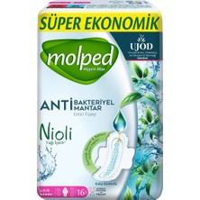 Molped Hijyen Max Normal Hijyenik Ped Süper Ekonomik Uzun 16 4'li Avantaj Paketi - 4 Adet