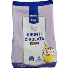 Metro Chef Kırıntı Çikolata 1 kg Bitter - Pastacılık ve Tatlılar Için 6'li Avantaj Paketi - 6 Adet