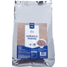 Metro Chef Kakaolu Puding 3 kg - Profesyonel Mutfaklar Için Pratik Toz Karışım 2'li Ekonomik Paket - 2 Adet