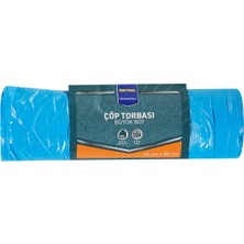 Metro Professıonal Çöp Torbası 65X80 cm 10 Adet Dayanıklı Mavi 5'li Avantaj Paketi - 5 Adet