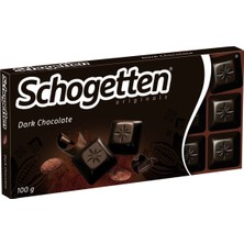 Schogetten Bitter Çikolata 100 G - Her Parçasında Yoğun Lezzet 3'li Ekonomik Paket - 3 Adet